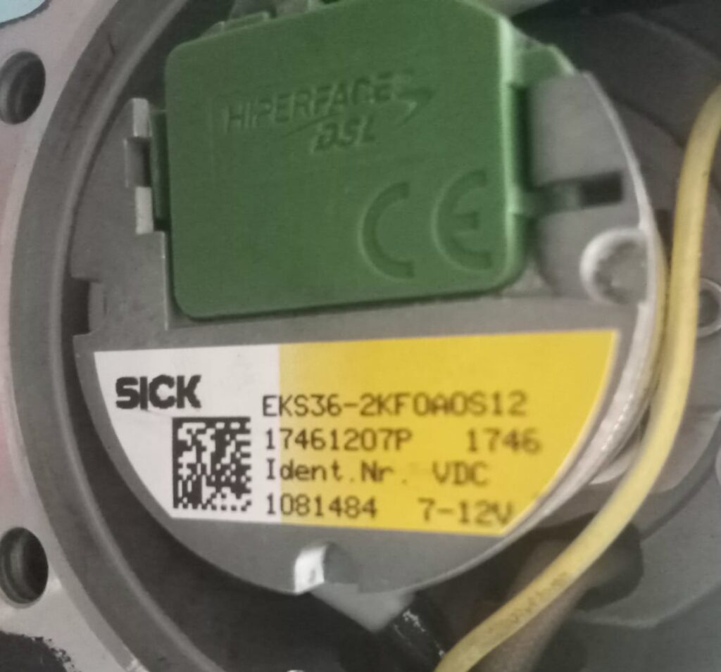 SICK EKS36 motor feedback encoder label