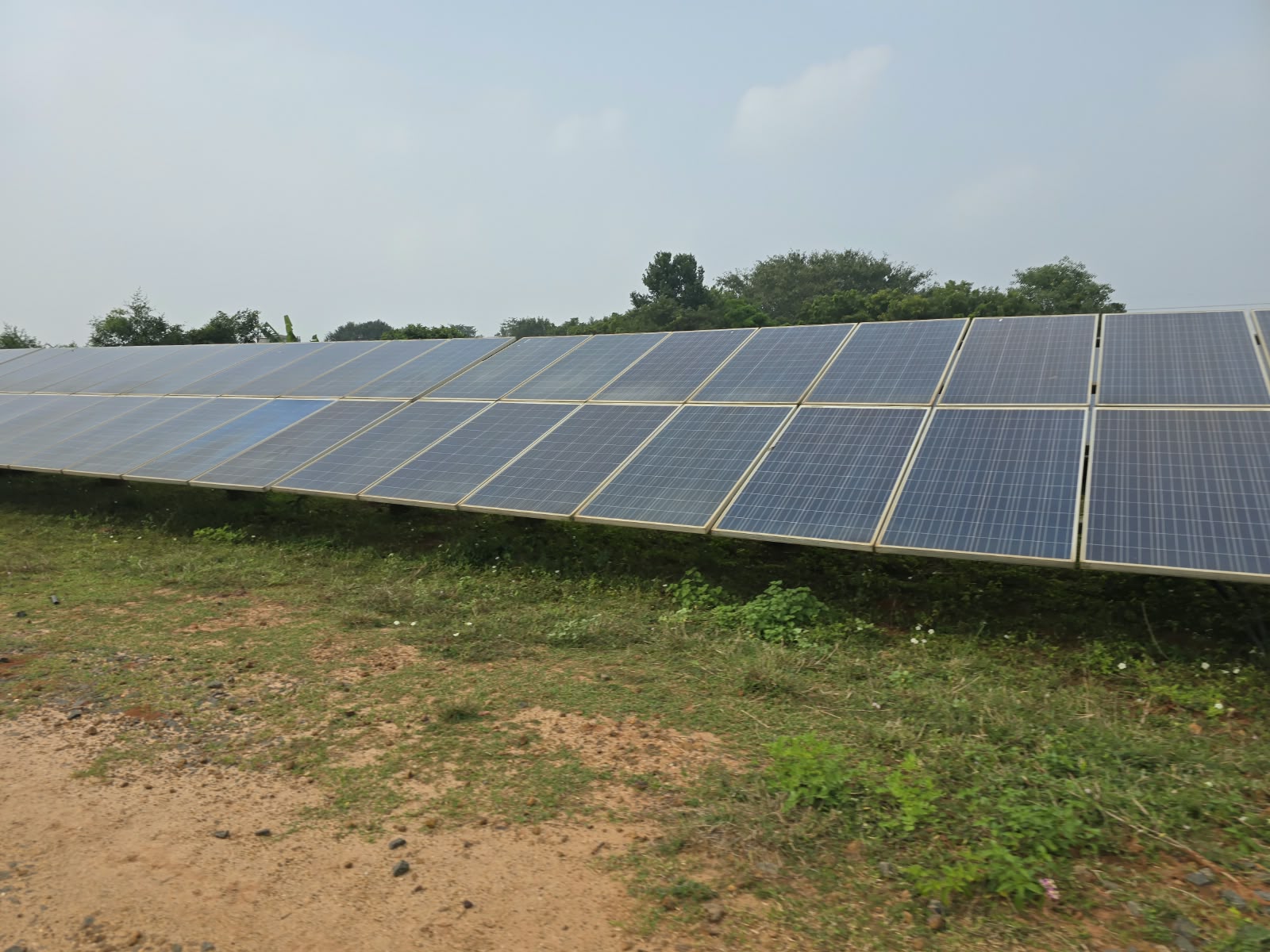Utility-scale ground-mounted solar PV array