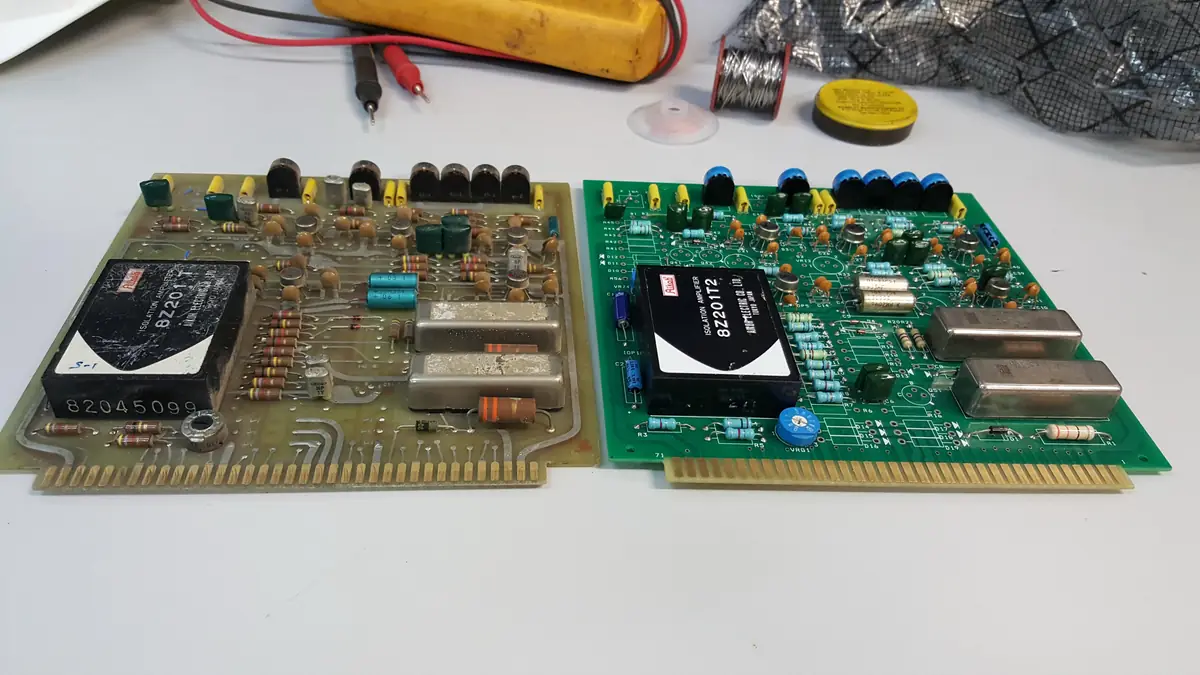 Servo motor repair in India: servo drive boards under test