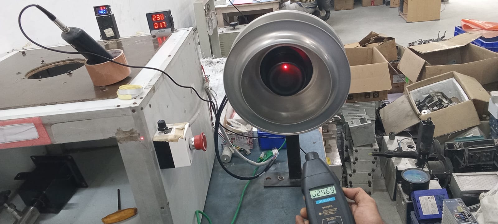 Rotor balancing during a servo motor repair at Star Automations