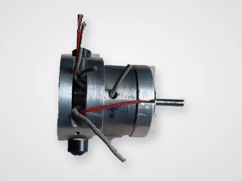 Custom DC motor with flying leads and terminal exits